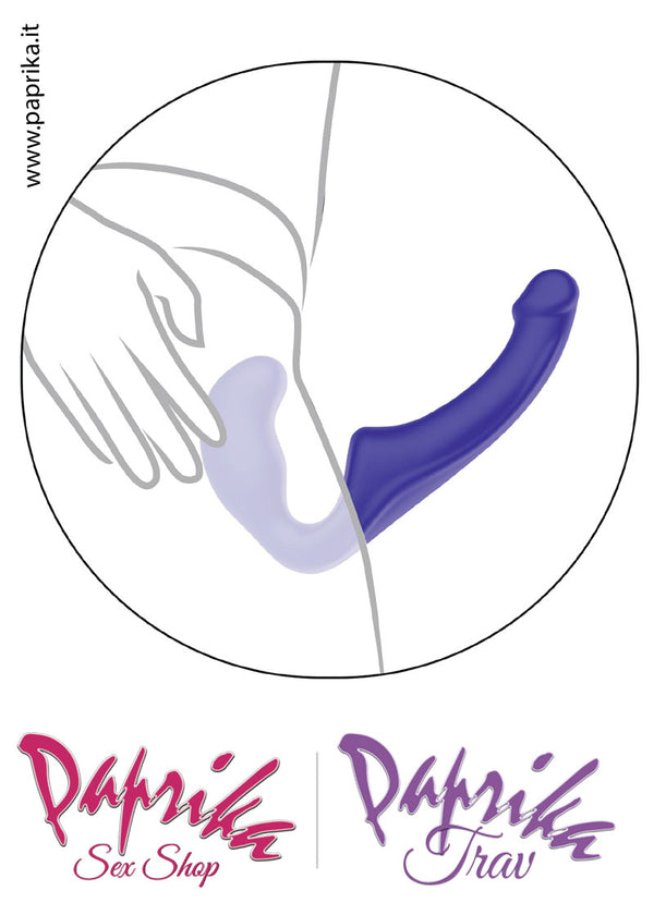 Strapless Strap-on Silicone Vibrante Telecomandato Senza Cinghie