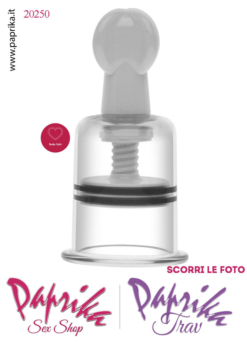 Pompette Succhia Capezzoli Sottovuoto Vacuum Regolabili Vite 10 cm Ø 40