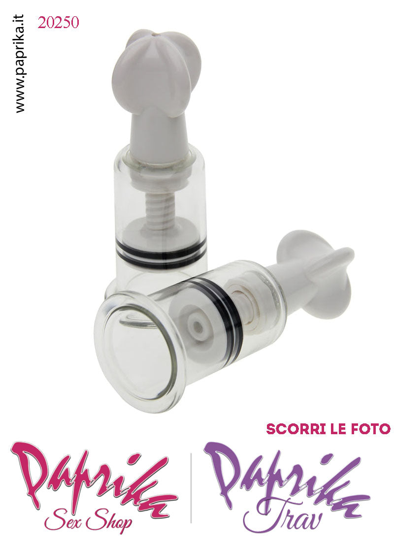 Pompette Succhia Capezzoli Sottovuoto Vacuum Regolabili Vite 10 cm Ø 40