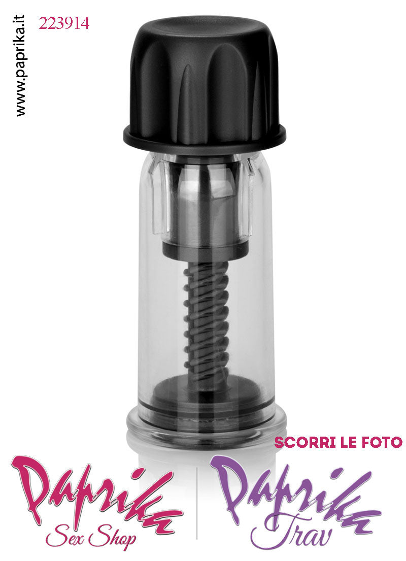 Pompette Succhia Capezzoli Sottovuoto Vacuum Vite Nera Potente 10 cm Ø 27