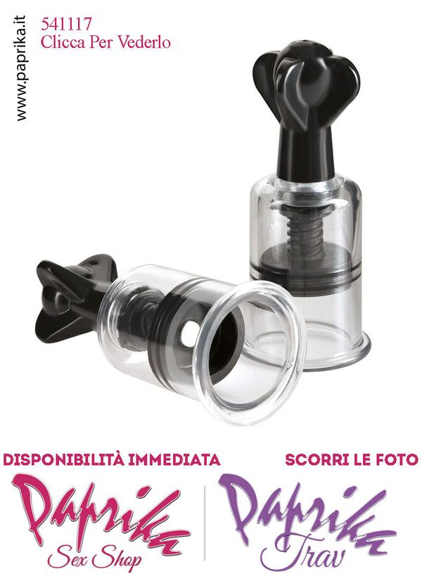 Pompette Succhia Capezzoli Sottovuoto Vacuum Regolabili Vite 10 cm Ø 37