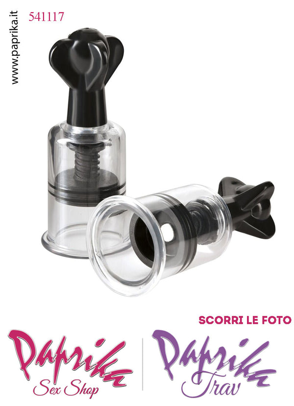 Pompette Succhia Capezzoli Sottovuoto Vacuum Regolabili Vite 10 cm Ø 37