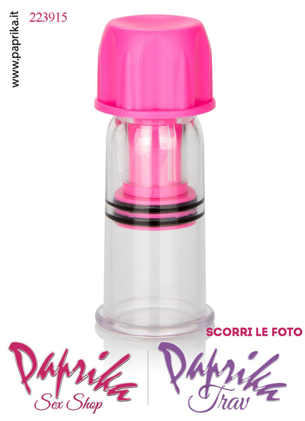 Pompette Succhia Capezzoli Sottovuoto Vacuum Vite Rosa Potente 10 cm Ø 27