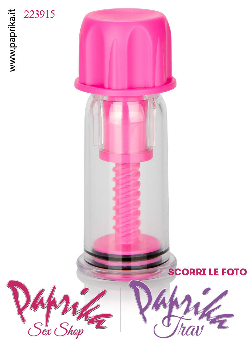 Pompette Succhia Capezzoli Sottovuoto Vacuum Vite Rosa Potente 10 cm Ø 27