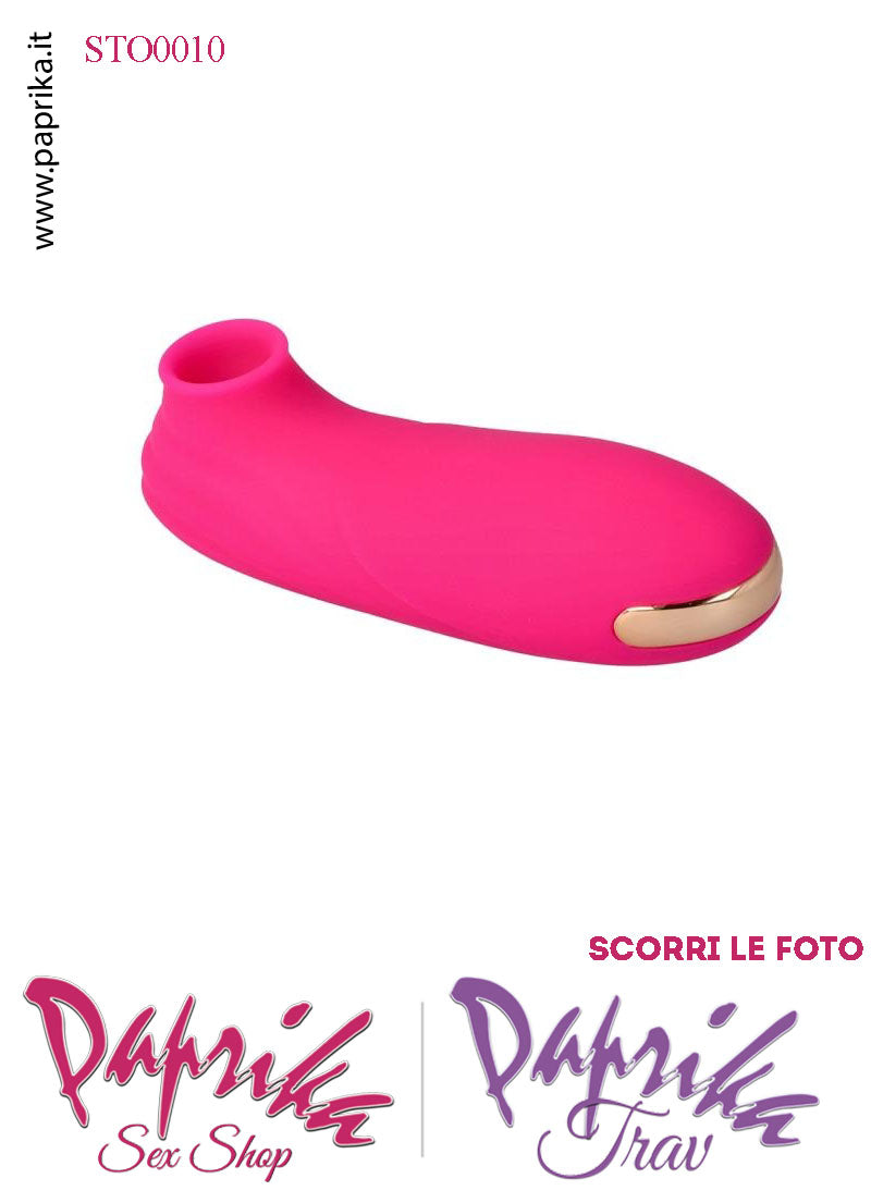 Succhia Clitoride Stimolatore Clitorideo Rosa 10 Velocità Ricaricabile
