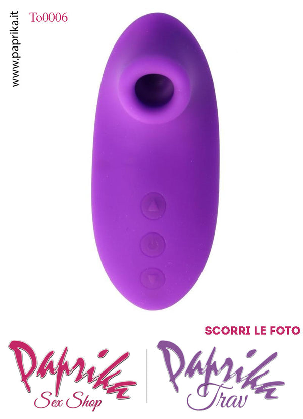 Succhia Clitoride Inserto Posteriore Argento 10 Velocità Ricaricabile