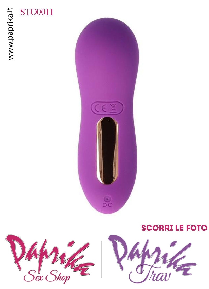 Succhia Clitoride Stimolatore Clitorideo Viola 10 Velocità Ricaricabile