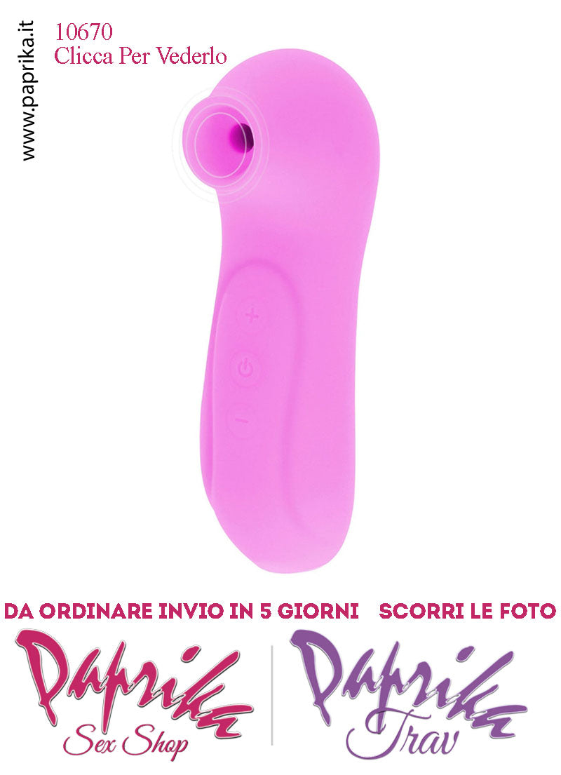 Succhia Clitoride Stimolatore Clitorideo 7 Velocità Rosa Ricaricabile