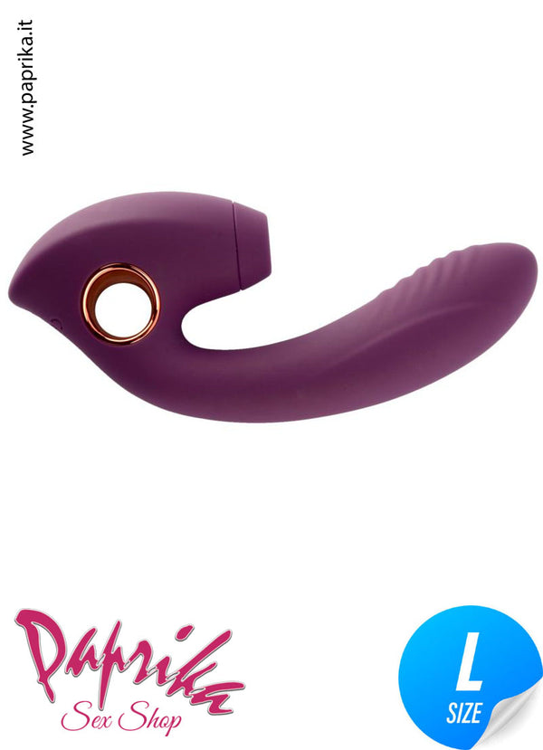 Succhia Clitoride e Vibratore Punto G 10 cm Ø 38 Tapping Clitorideo