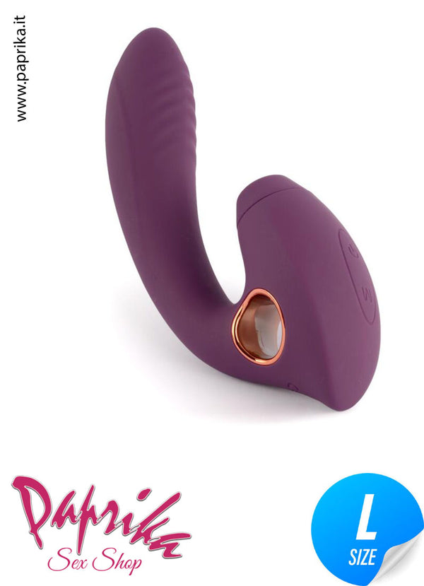 Succhia Clitoride e Vibratore Punto G 10 cm Ø 38 Tapping Clitorideo