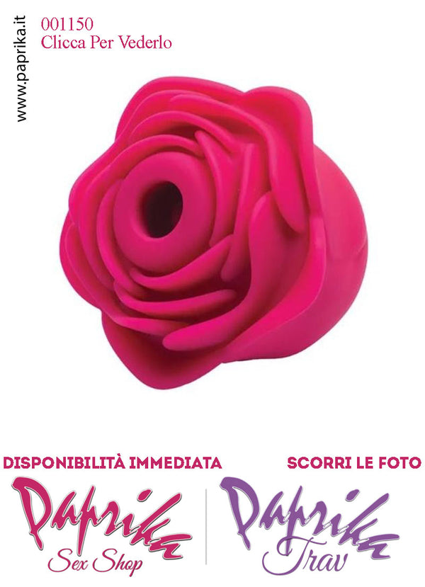 Succhia Clitoride Rosa Petali Stimolatore Clitorideo 10 Velocità Fucsia