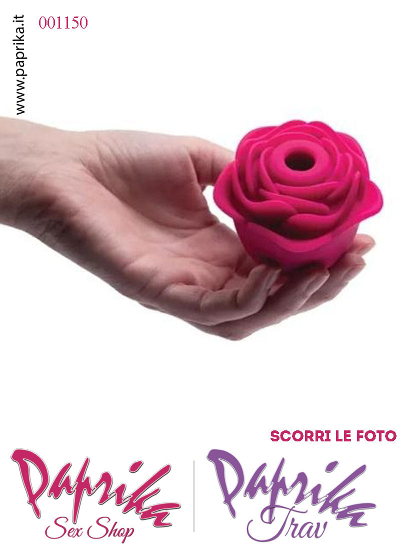 Succhia Clitoride Rosa Petali Stimolatore Clitorideo 10 Velocità Fucsia