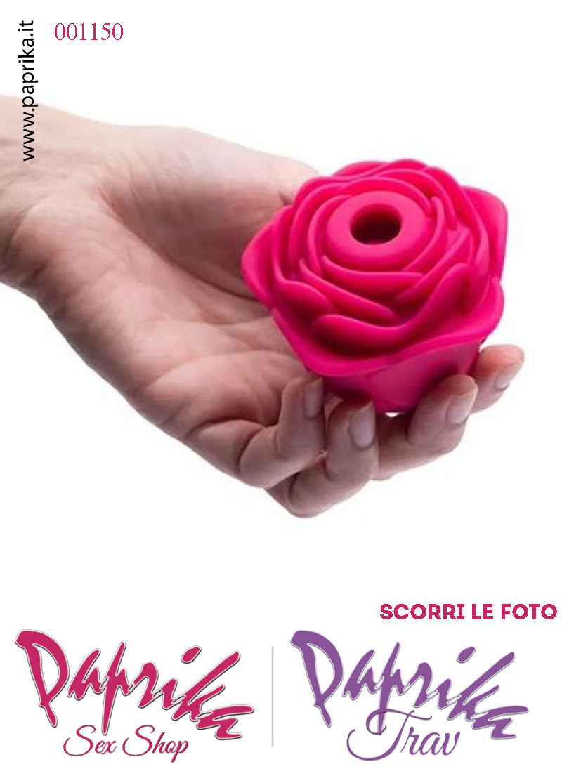 Succhia Clitoride Rosa Petali Stimolatore Clitorideo 10 Velocità Fucsia