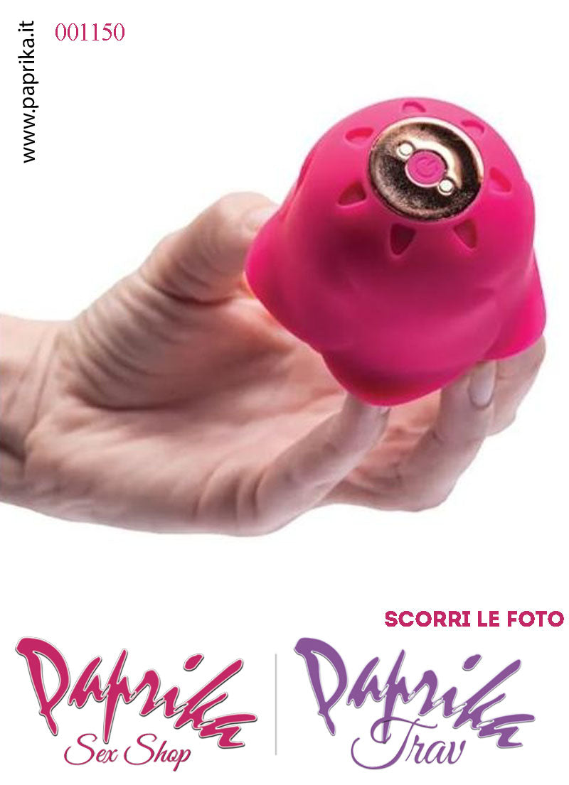 Succhia Clitoride Rosa Petali Stimolatore Clitorideo 10 Velocità Fucsia