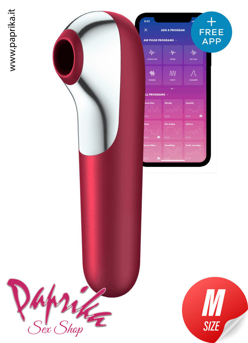 Succhia Clitoride & Vibrante da Inserire Dual Love App Control