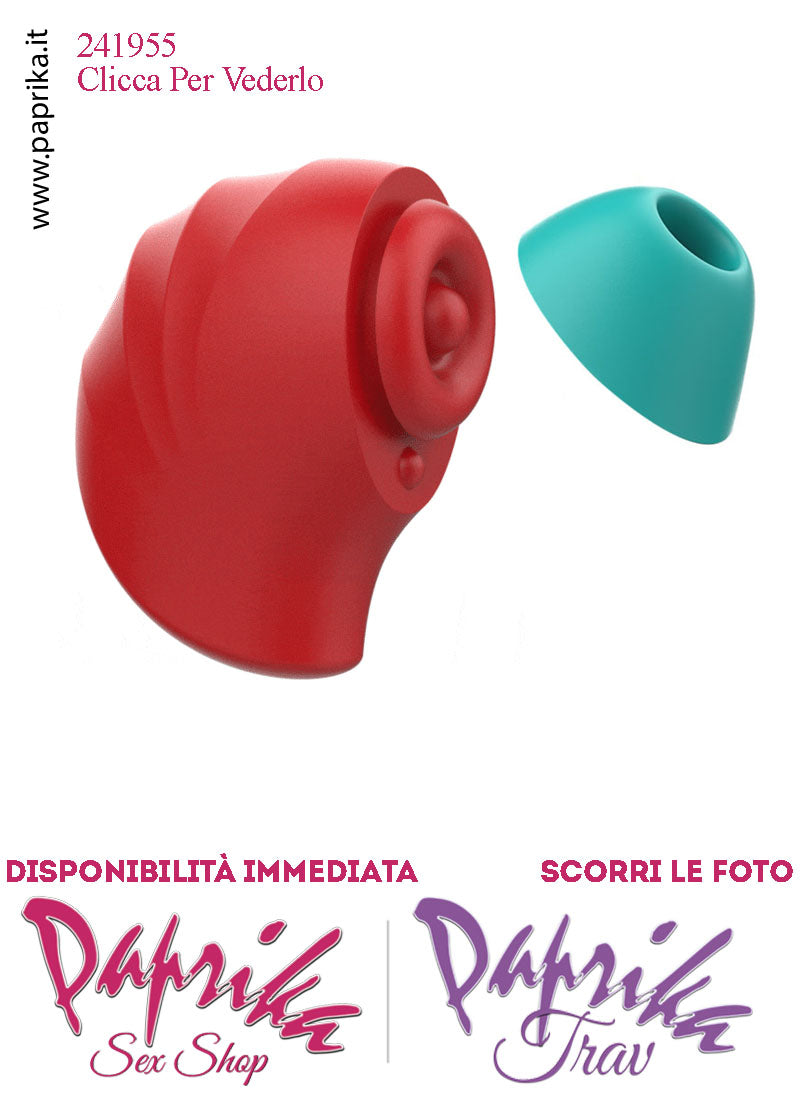 Mini Succhia Clitoride & Tapping Tocco 2 in 1 Silicone 5 Velocità