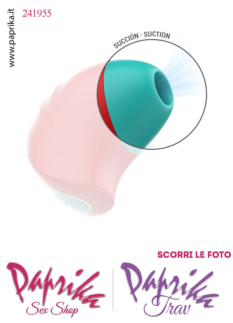 Mini Succhia Clitoride & Tapping Tocco 2 in 1 Silicone 5 Velocità