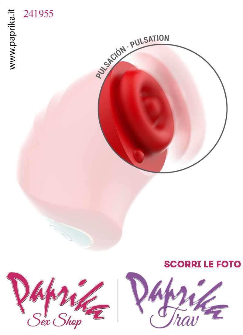 Mini Succhia Clitoride & Tapping Tocco 2 in 1 Silicone 5 Velocità