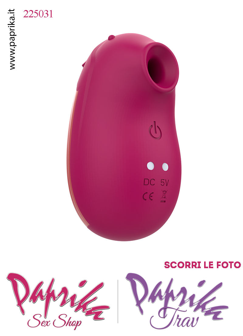 Succhia Clitoride & Vibrante Stimolatore Clitorideo Fucsia 7 + 7 Velocità Silicone