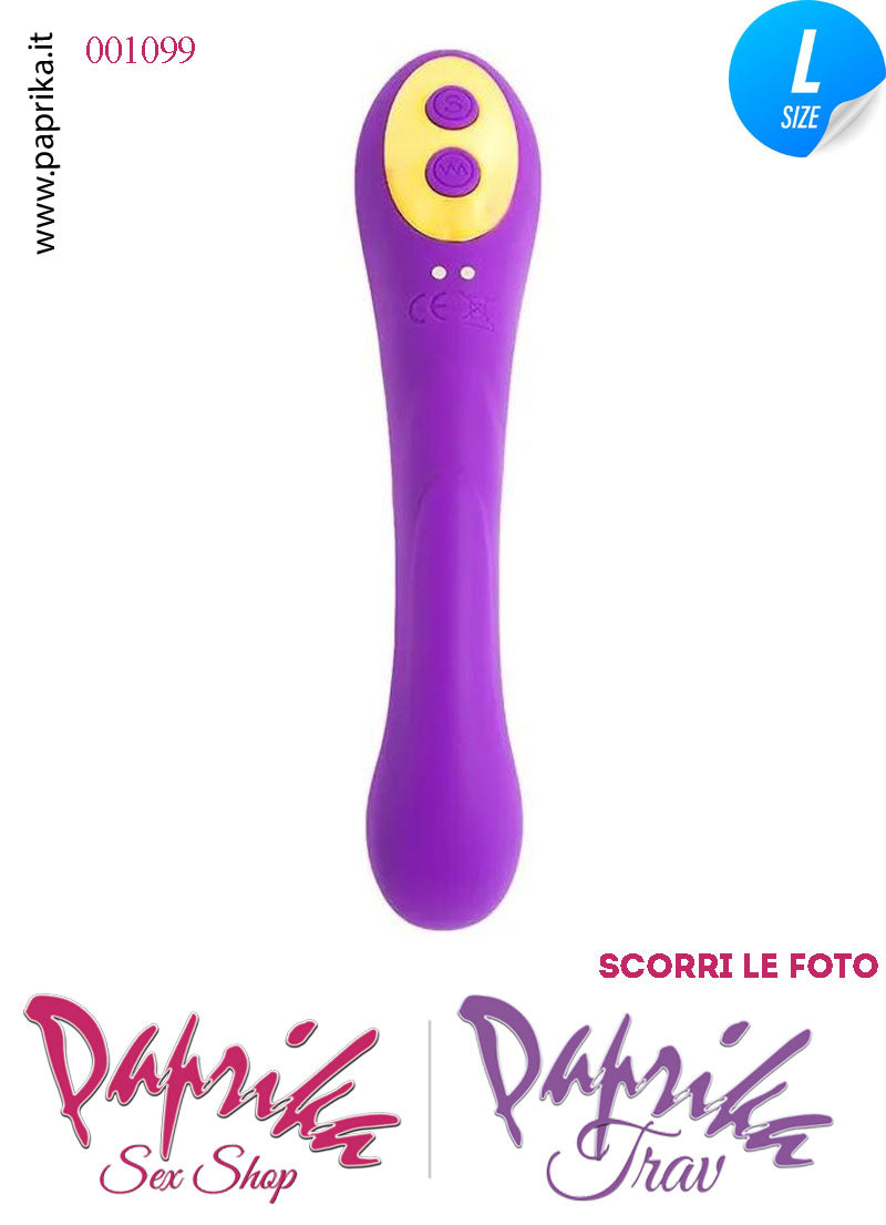 Succhia Clitoride & Vibratore Vaginale Punto G Flessibile 10+10 Velocità 21 cm Ø 38