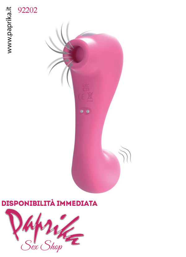 Succhia Clitoride & Vibratore Stimolatore Clitorideo 10 + 10 Velocità App Control Globo