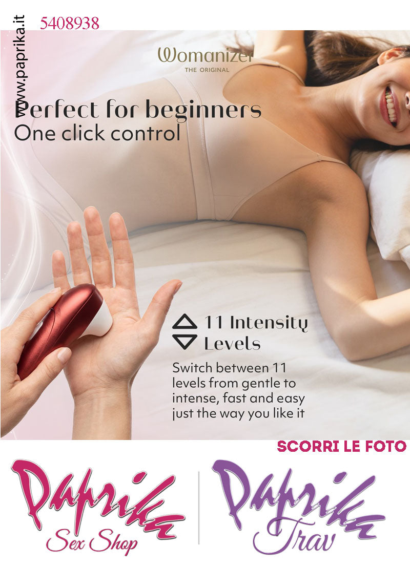 Succhia Clitoride Stimolatore Clitorideo 11 Velocità Womanizer Pro Rosso