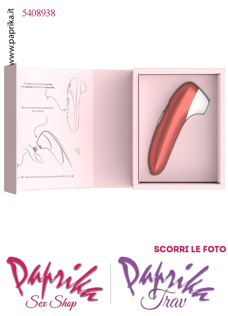 Succhia Clitoride Stimolatore Clitorideo 11 Velocità Womanizer Pro Rosso