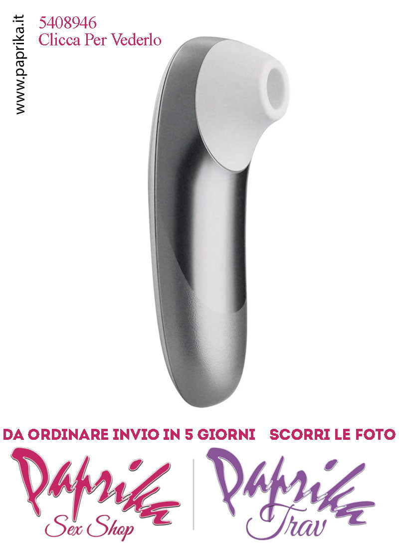 Succhia Clitoride Stimolatore Clitorideo 11 Velocità Womanizer Pro Argento