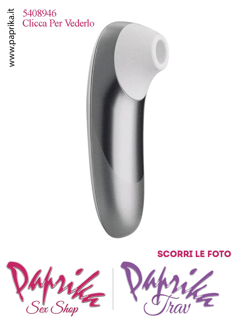 Succhia Clitoride Stimolatore Clitorideo 11 Velocità Womanizer Pro Argento