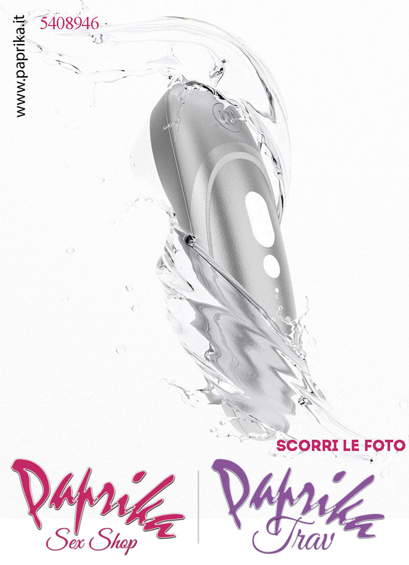 Succhia Clitoride Stimolatore Clitorideo 11 Velocità Womanizer Pro Argento