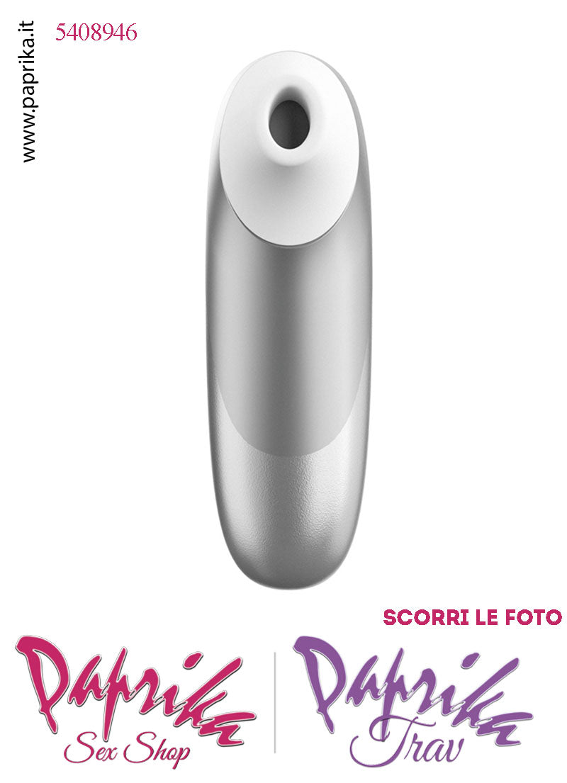 Succhia Clitoride Stimolatore Clitorideo 11 Velocità Womanizer Pro Argento
