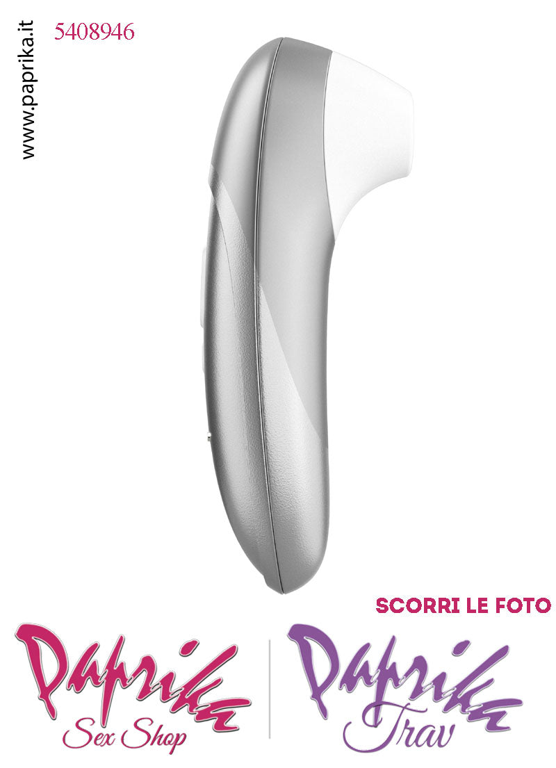 Succhia Clitoride Stimolatore Clitorideo 11 Velocità Womanizer Pro Argento