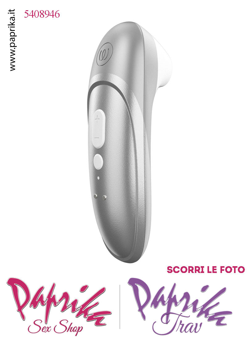 Succhia Clitoride Stimolatore Clitorideo 11 Velocità Womanizer Pro Argento