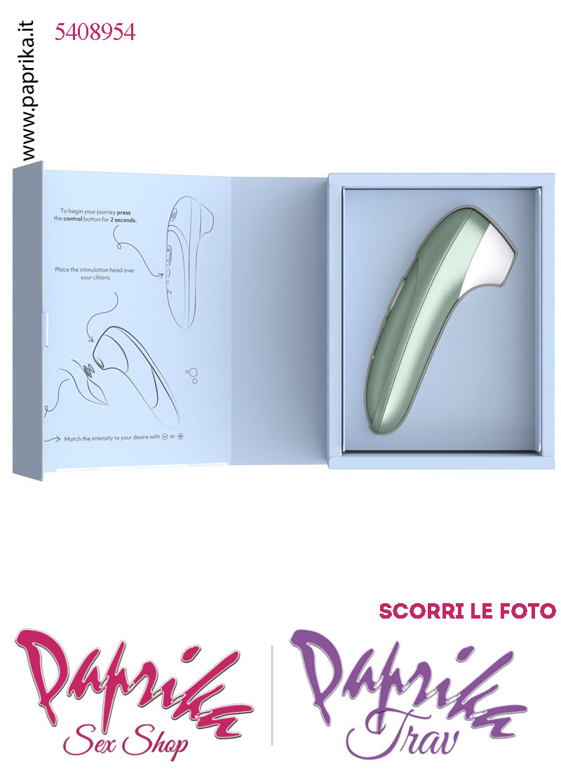 Succhia Clitoride Stimolatore Clitorideo 11 Velocità Womanizer Pro Turchese