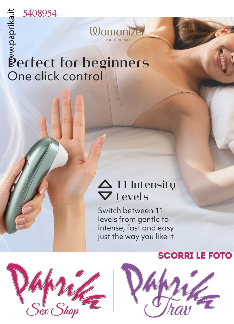 Succhia Clitoride Stimolatore Clitorideo 11 Velocità Womanizer Pro Turchese
