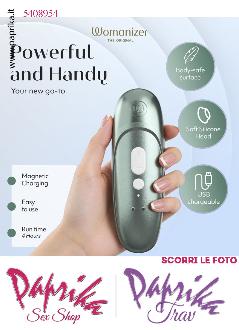 Succhia Clitoride Stimolatore Clitorideo 11 Velocità Womanizer Pro Turchese