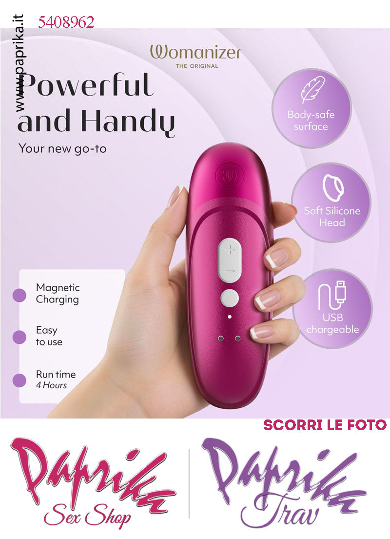 Succhia Clitoride Stimolatore Clitorideo 11 Velocità Womanizer Pro Rosa