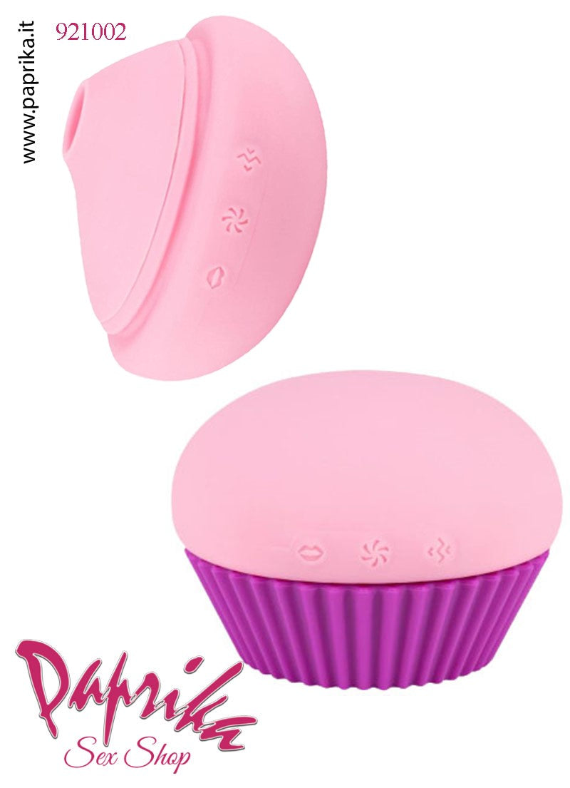 Succhia Clitoride & Vibrazione CupCake 10 Velocità Silicone