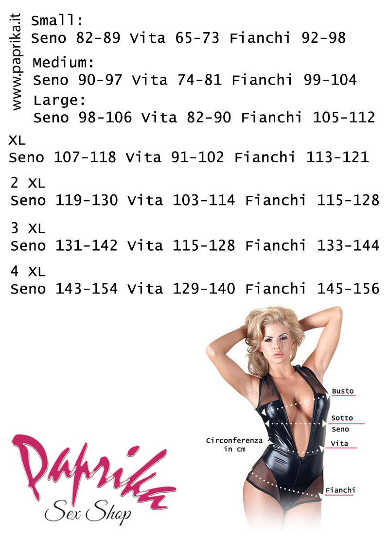 Body Aperto Sexy Curvy XXL Pizzo Colletto Basso Catenelle Oro