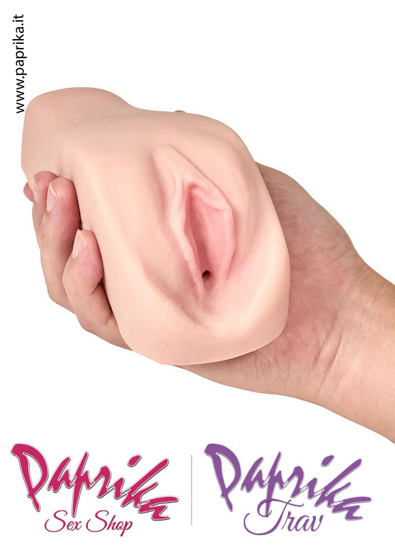 Vagina Masturbatore Vibrante Strocker Rettangolare 18 cm Pile