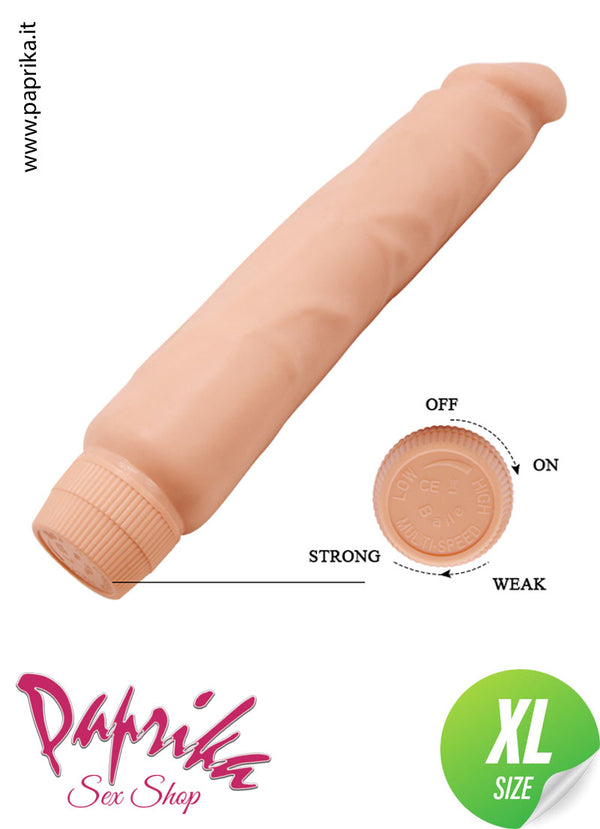 Vibratore Anatomico Unisex 22 cm Ø 47 Velocità Regolabili 2 Pile
