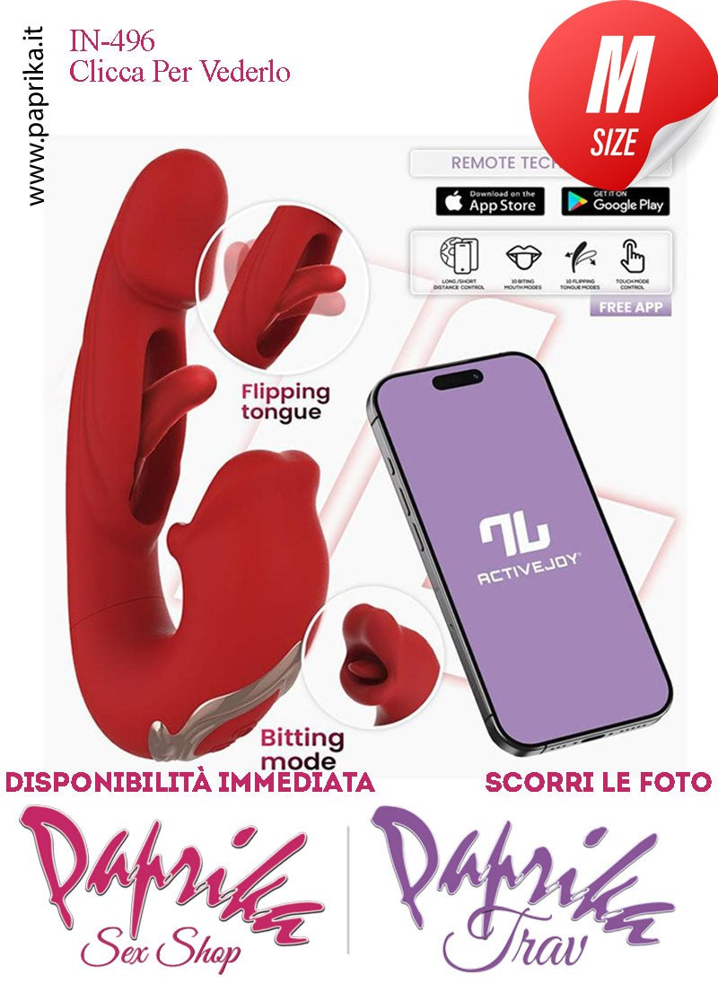 Vibratore Punto G Tocco Interno Stimolatore Clitoride Lingua App Control