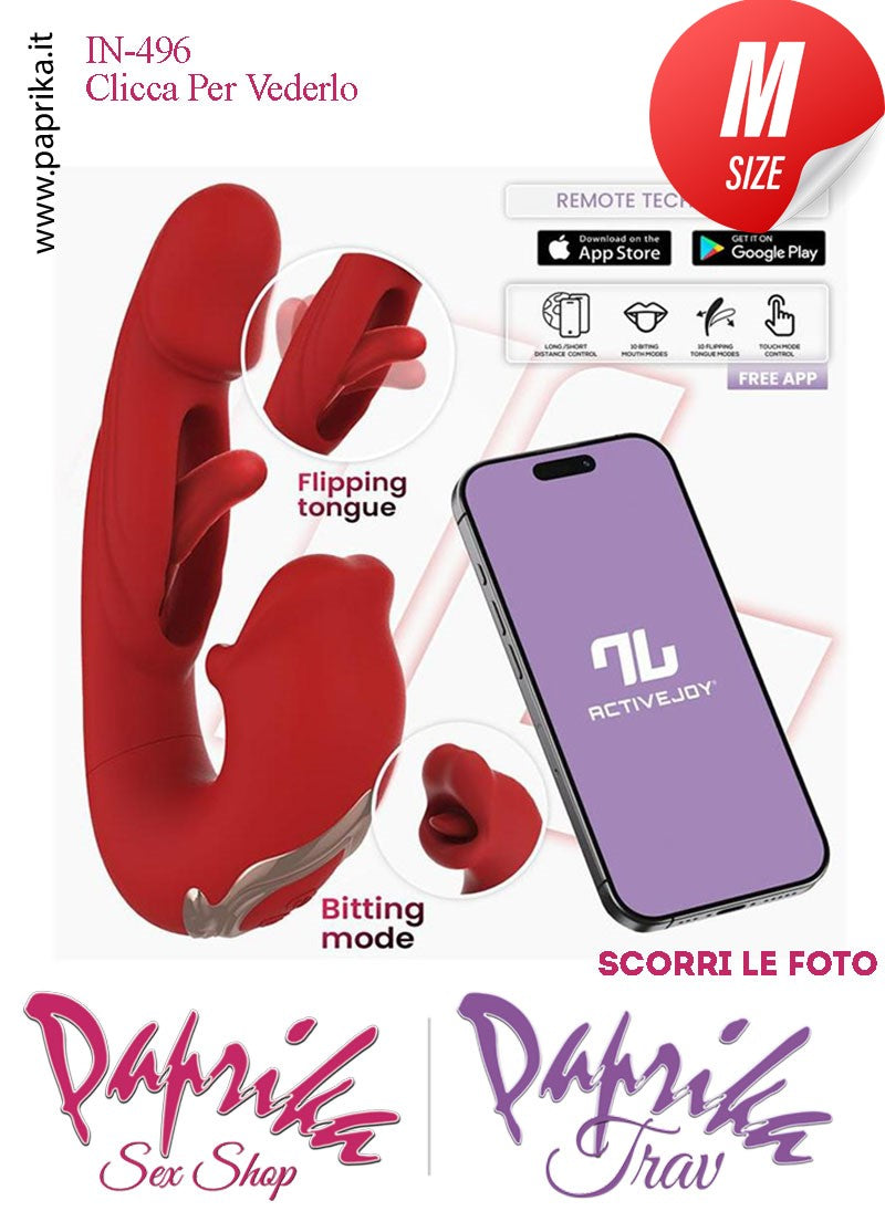 Vibratore Punto G Tocco Interno Stimolatore Clitoride Lingua App Control
