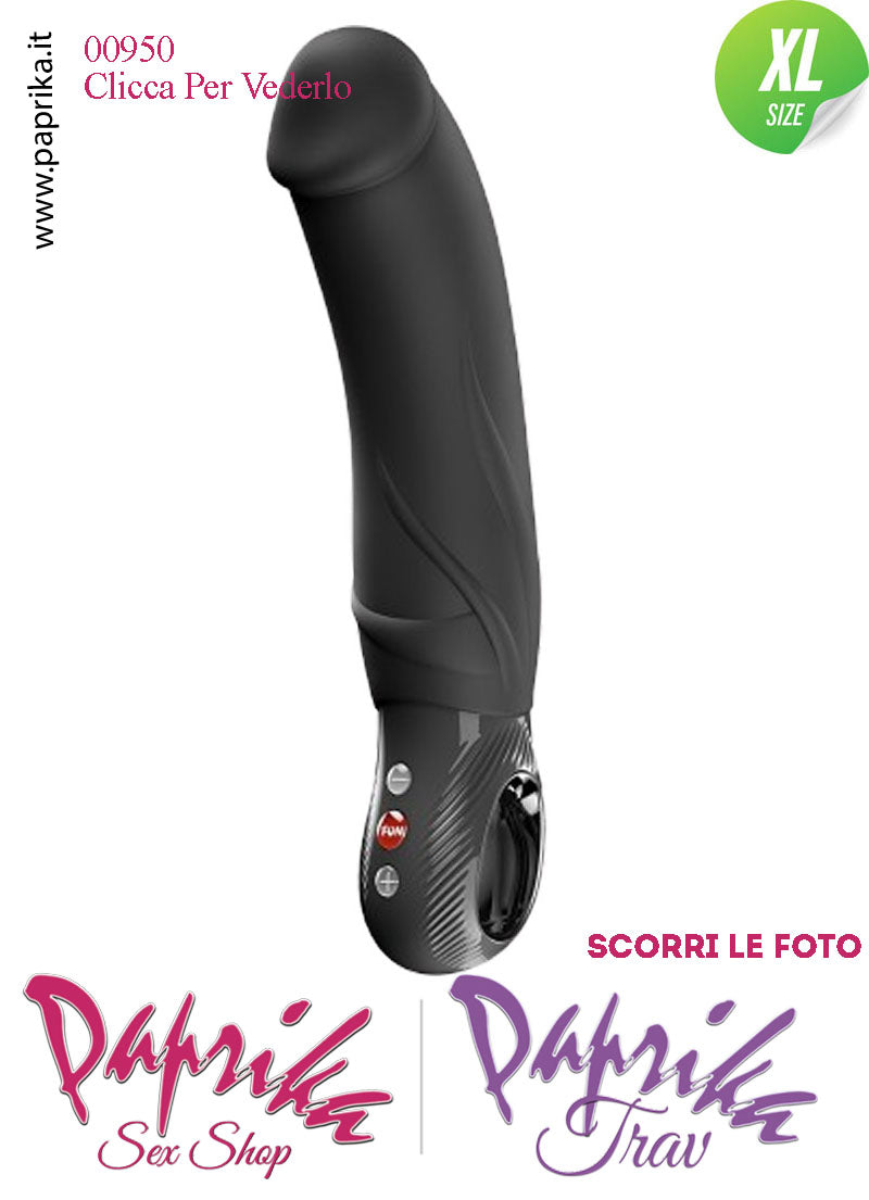 Vibratore Design Silicone Nero Unisex 10 Velocità 23 cm Ø 46