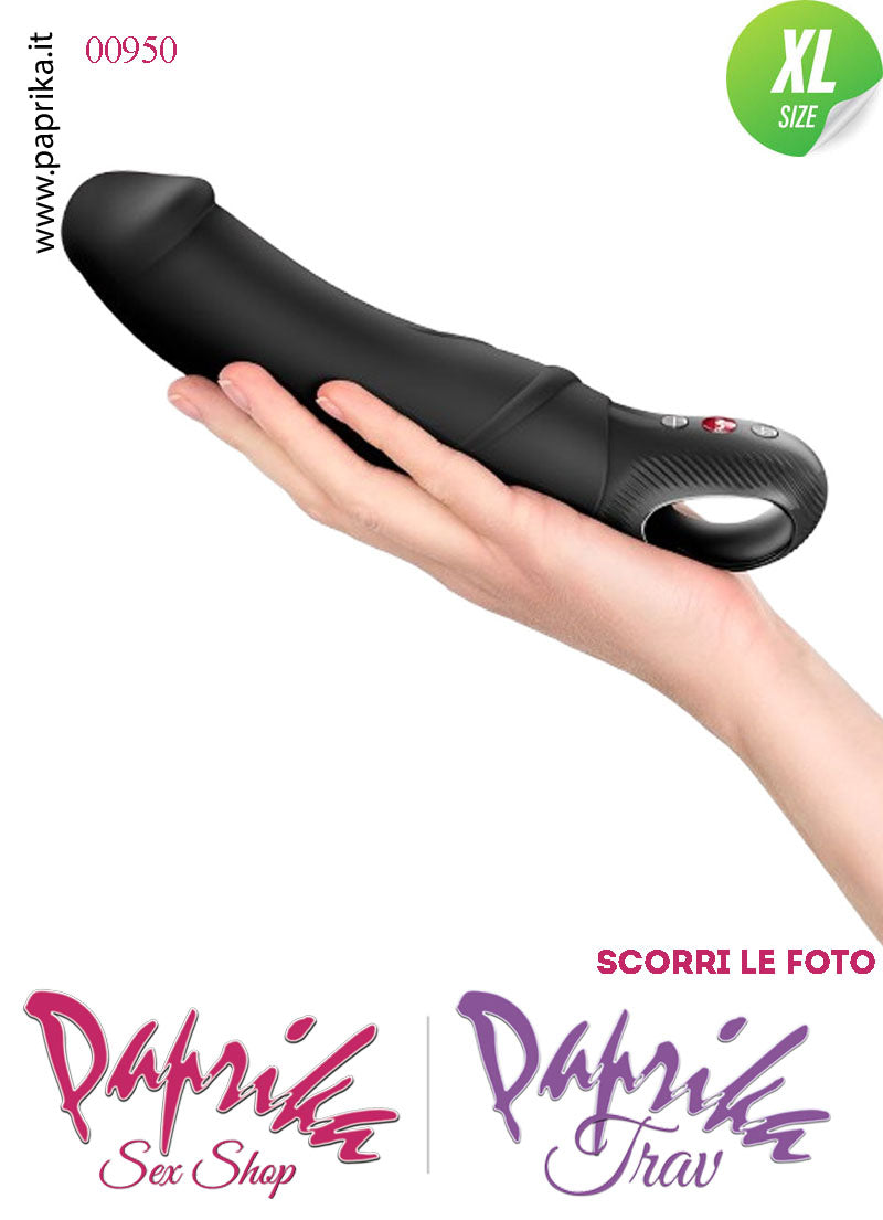 Vibratore Design Silicone Nero Unisex 10 Velocità 23 cm Ø 46