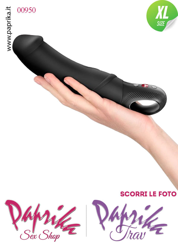 Vibratore Design Silicone Nero Unisex 10 Velocità 23 cm Ø 46