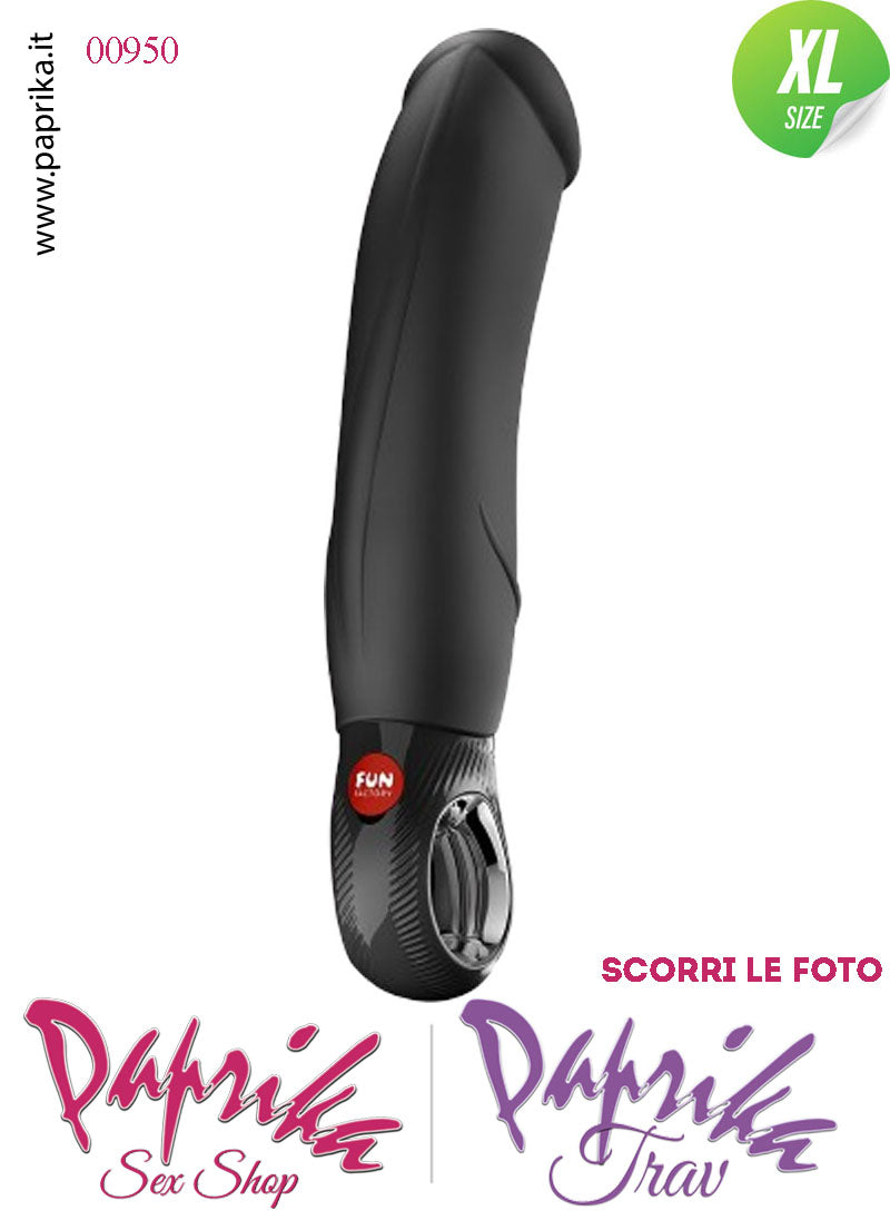 Vibratore Design Silicone Nero Unisex 10 Velocità 23 cm Ø 46