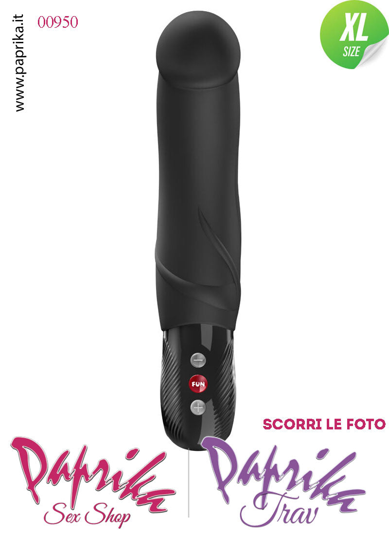Vibratore Design Silicone Nero Unisex 10 Velocità 23 cm Ø 46