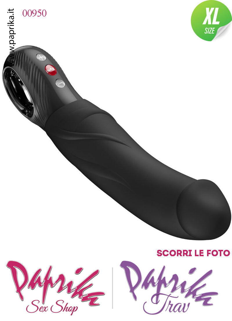 Vibratore Design Silicone Nero Unisex 10 Velocità 23 cm Ø 46