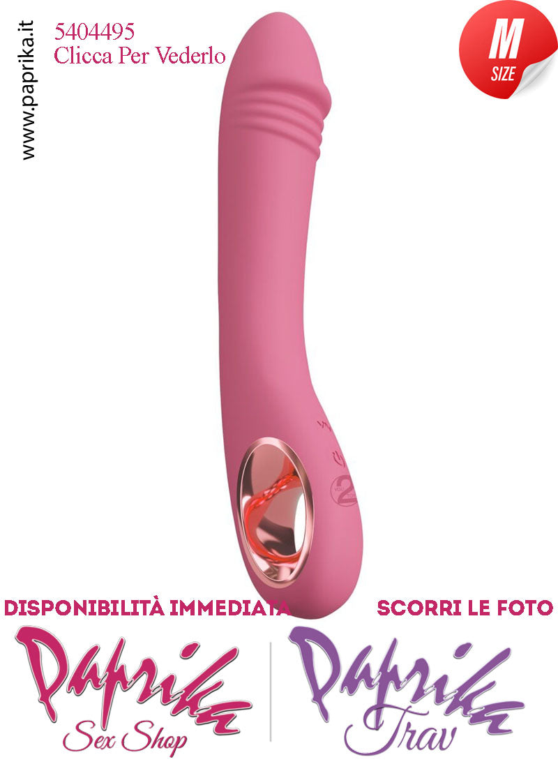 Vibratore Design Silicone Rosa Punto G 10 Velocità 15/21 cm Ø 35